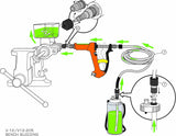 Phoenix Systems (2002HD-B) Heavy Duty Reverse Brake & Clutch Bleeder, One Person Bleeder, Cast Aluminum