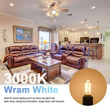 KLG E12 LED Candelabra Bulb 4W Equivalent to 40W T3/T4 E12 Candelabra Base Bulbs, Daylight White 5000K for Ceiling Fan, Chandelier AC120V, Not Dimmable 6 Pack