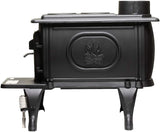 US Stove US1269E 900 Sq. Ft. Log Wood Cast Iron Stove, Black