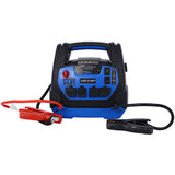 Rechargeable Jump Starter for Gas Diesel Vehicles – 1800 Amps with Air Compressor and AC, 12V DC, USB Power Station