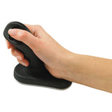 3M Ergonomic EM550GPS Wireless Optical Mouse, Black