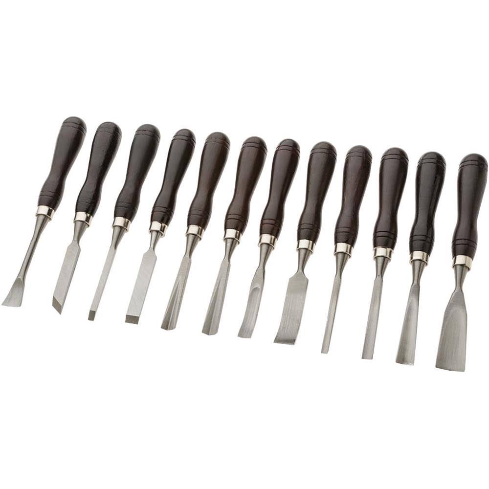 Grizzly H7923 12pc Chisel Set in Wooden Box