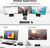 Beelink SER4 Ryzen Mini PC Windows 11 AMD Ryzen 7 4800U(7nm, 8C/16T)up to 4.2GHz, 32GB DDR4 RAM 512GB NVME SSD, 4K@60Hz Triple Display Dual HDMI+Type-C, Support 57W Mini Gaming Computer WiFi 6E BT5.0