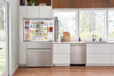 Bosch – 800 Series 20.5 Cu. Ft. 4-Door French Door Counter-Depth Smart Refrigerator – Stainless steel
