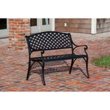 Patio Sense Cast Aluminum Patio Bench, Antique Bronze
